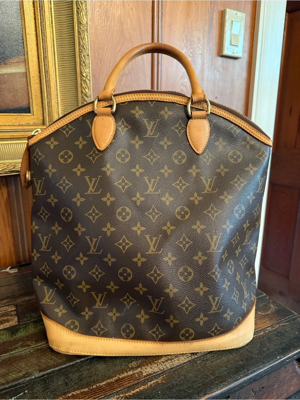 Louis Vuitton Monogram Canvas Tote with Natural Vachetta Trim - Picture 2 of 11